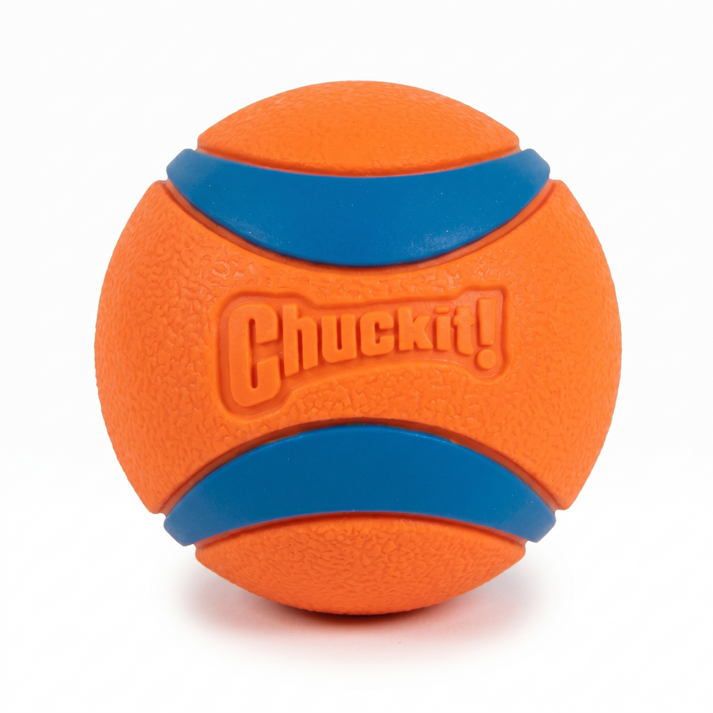 Chuckit! Ultra Ball Medium, single ball on white