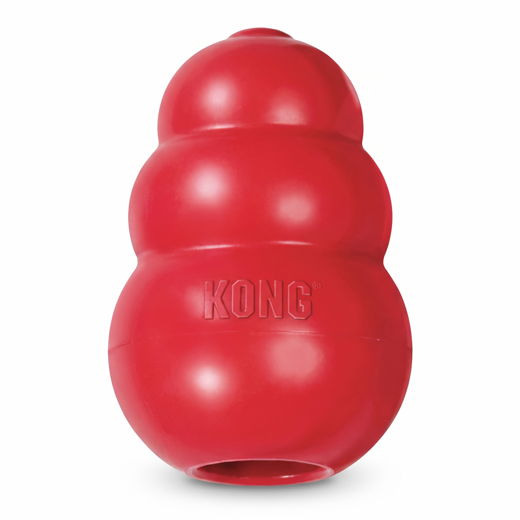 KONG Classic dog toy in red, Large, front view