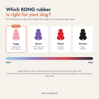 KONG rubber strength guide with Puppy highlighted